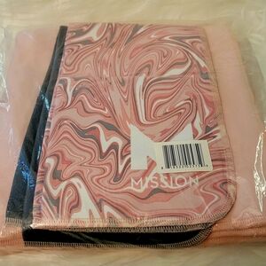 Mission Pink and Black Swirl Cooling Towel